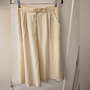 NWOT - Vintage "Claude" Wool Winter White Skirt
